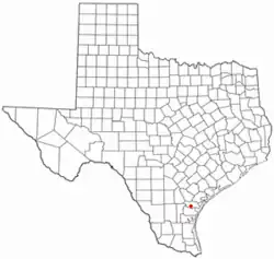 Location of Odem, Texas
