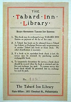 Bookplate No. 4187 with rules