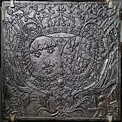 Wedding coat of arms of Louis XV and Marie Leszczyńska in Zinswiller, first half of the 18th century