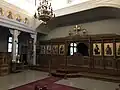 Interior view showing the iconostasis