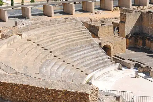 Detail of Roman Theater seating