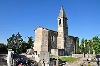 Thèze, church and cemetery