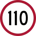 Speed limit (110 km/h)