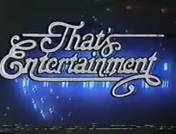 An image with blue lights, over a black background. The show title is displayed all over the image.