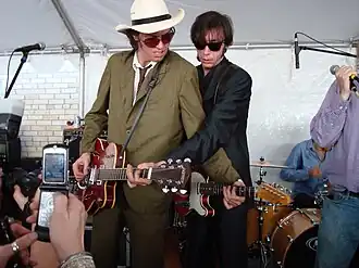 Dallas Good (right) performing at South By Southwest 2008