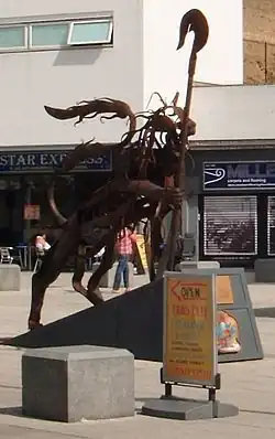 This representation of the Bermondsey Lion was created by Kevin Boys for Southwark Council. It was unveiled on 16 July 2011.