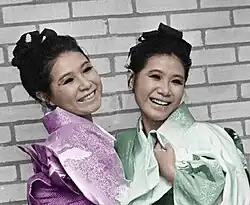 The Peanuts (Emi (left) and Yumi (right)) in October 1966