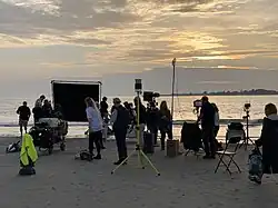 The Salt Path film set at East Head on West Wittering