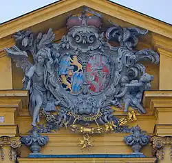 Coats of arms on the Theatine Church in Munich, 18th century