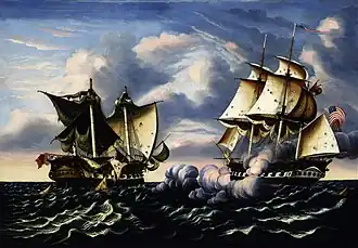 Capture of H.B.M. Frigate Macedonian by U.S. Frigate United States