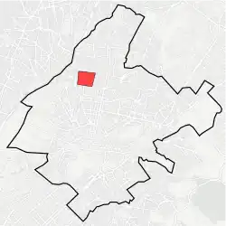 Location within municipality of Athens