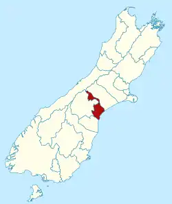 Timaru district in the South Island