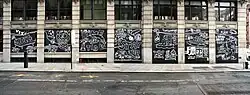 Full COVID-19 pandemic mural, SOHO NYC - 2020