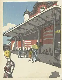 Tokyo Station, Kōshirō Onchi (later impression)