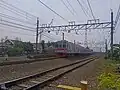 Tokyu 8500 set 8618F departed from Depok station, Indonesia