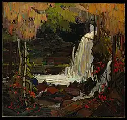 Woodland Waterfall, Winter 1916–17. 121.9 x 132.5 cm. McMichael Canadian Art Collection, Kleinburg