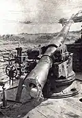 A Canon de 100 in use as a field gun.