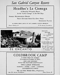 Falling Springs and Cold Brook c. 1936