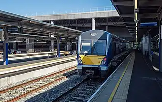 A train at the station