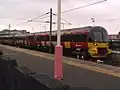 A train waits at Platform 2 to start a service to Leeds