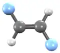 3D structure of Trans-1,2-difluoroethene