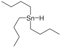 Skeletal formula of tributyltin with one explicit hydrogen added