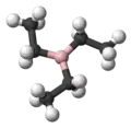 Ball-and-stick model of triethylborane
