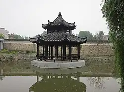 A Chinese pavilion.