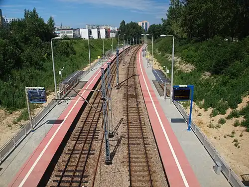 View of the railway station