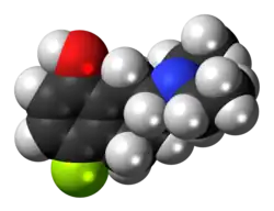 Space-filling model of the UH-301 molecule