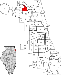 Location within the city of Chicago
