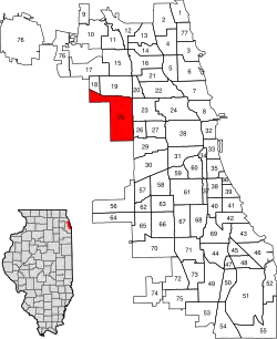 Location within the city of Chicago