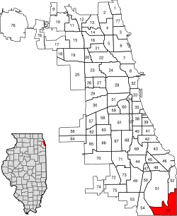 Location within the city of Chicago