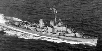 USS Frank E. Evans, 1945