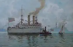 The USS Kentucky (BB-6), built in Newport News, Virginia, and launched in 1898