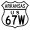 U.S. Highway 67W marker