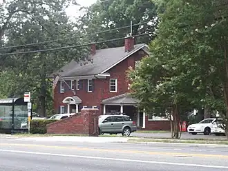 The University Park Town Hall, in July 2010, at 6724 Baltimore Avenue.