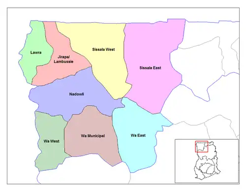 Districts of Upper West Region