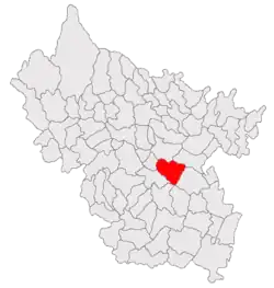 Location in Buzău County