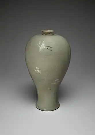 Maebyeong with Cranes and Clouds, 12th century, Yale University Art Gallery