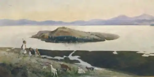 The island of Pamvotis (1898) Municipal Art Gallery of Ioannina