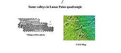 Image of three valleys: Vedra Valles, Maumee Valles, and Maja Valles. (Lunae Palus quadrangle)