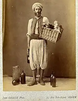 Sorbet seller in Algiers, c. 1880
