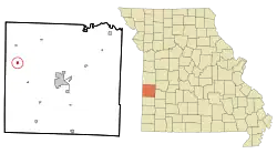 Location of Richards, Missouri