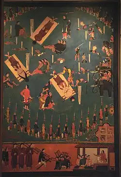 Martyrdom of Paul Mi, Pierre Duong and Pierre Truat on 18 December 1838.