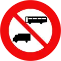 107: No buses or trucks