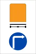 310c: Vehicles carrying dangerous load can only turn right