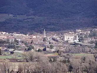 A general view of the village of Oraison