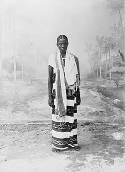 Studio portrait of a young Wao woman