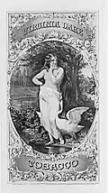 Virginia Dare Tobacco, label, circa 1871